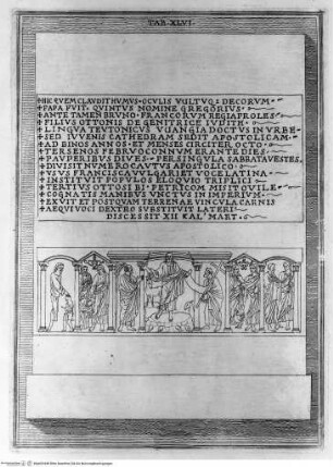 Sacrarum Vaticanae Basilicae cryptarum monumenta aereis tabulis incisa et ejusdem basilicae beneficiario commentariis illustrata. 1828 - 1840 (Band 1) - editio alteraTav. 46