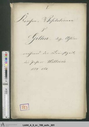 Gilten: Visitationsakten