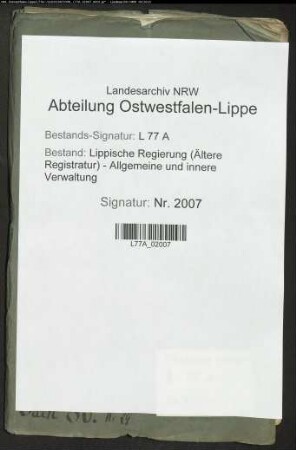 Prüfung des Feldmessers Hermann Steneberg aus Elbrinxen
