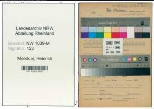 Entnazifizierung Heinrich Moeddel , geb. 08.04.1889 (Bahnbeamter)