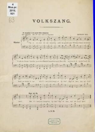 Aan Neêrlands Volk : Volkszang