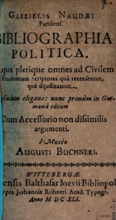 Bibliographia politica