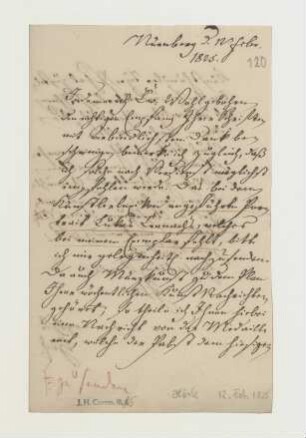 Brief von Johann Daniel Albrecht Höck an Joseph Heller