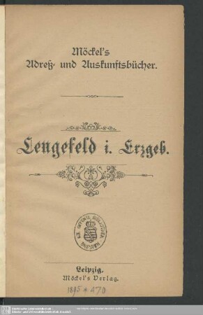 1894: Lengefeld i. Erzgeb.