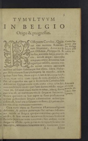 Tumultum in Belgio Origo et progressus.