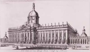 Ost Seite von dem Königl. Neuen Schloss bey Potsdam
