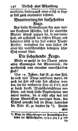 Die sechzehende Frage. - Die siebenzehende Frage.
