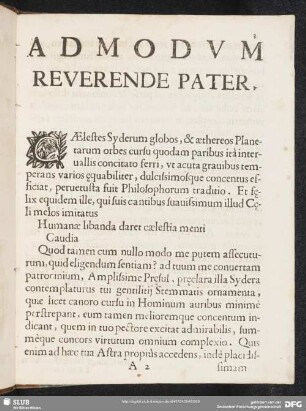 Admodum reverende pater