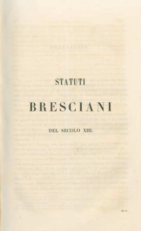 Statuti Bresciani del secolo XIII.