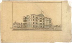 Zocher, Ernst; Architektonische Entwürfe - Perspektive