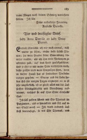 Vier und dreißigster Brief. - Acht und dreißigster Brief.