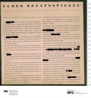 Programm 10. Monatsabschnitt 1949