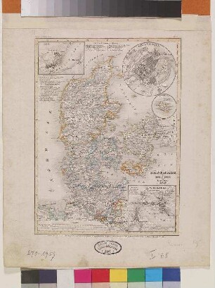 DÄNEMARK mit HOLSTEIN und Lauenburg. 1849