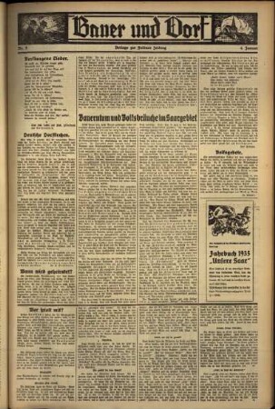 Zweite Ausgabe vom Freitag, den 04. Januar 1935.