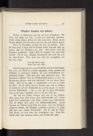Pfingsten draußen und daheim.