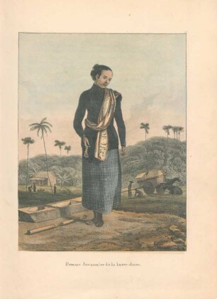 Femme Javanaise de la basse classe