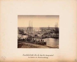 Eisenbahnbrücke über die Saar, Saargemünd: Fundamentierungsarbeiten