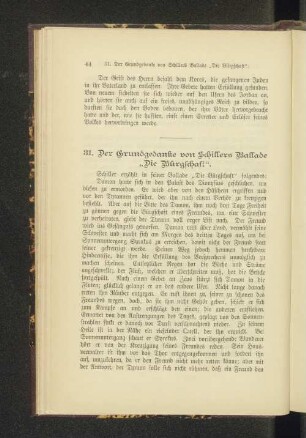 31. Der Grundgedanke von Schillers Ballade "Die Bürgschaft".