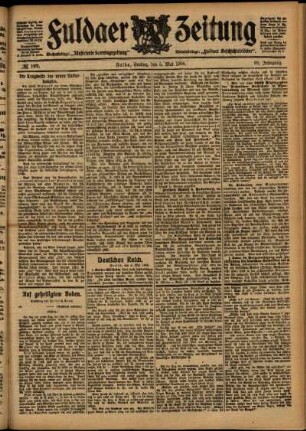 Ausgabe vom Freitag, den 05. Mai 1905.