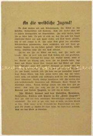 Aufruf zum Eintritt in die Sozialistische Jugend Deutschlands