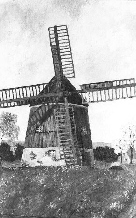 Doberschau-Gaußig-Drauschkowitz. Holländermühle, Gemälde (im Besitz von Herrn Fasold, Drauschkowitz, Nr. 20)