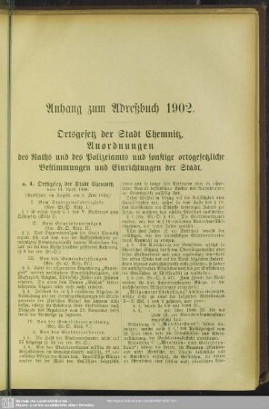 Anhang zum Adreßbuch 1902