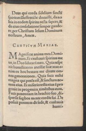Canticum Mariae.