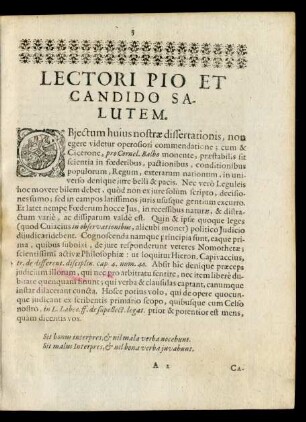 Lectori Pio Et Candido Salutem.