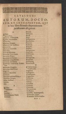 Catalogus Autorum, Doctorum, Et Interpretum ...