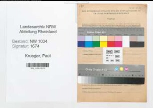 Entnazifizierung Paul Krueger , geb. 19.01.1912 (Unteroffizier)