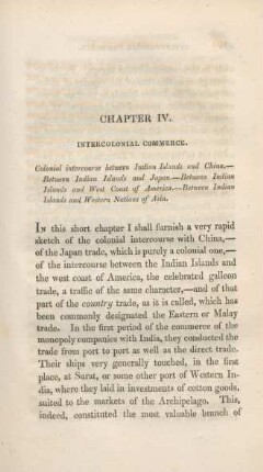 Chapter IV. Intercolonial commerce