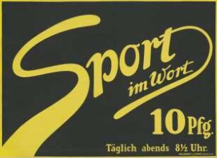 Sport im Wort