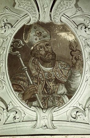 Deckenbild im Langhaus: Der Heilige Augustinus