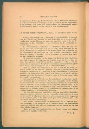 La Revolución Socialista Rusa, por Humberto Borja García