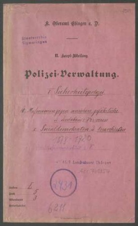 Maßnahmen gegen Sozialdemokraten, Kommunisten und Anarchisten