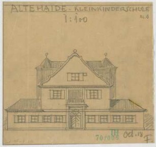 Fischer, Theodor; München; Kleinkinderschule Alte Haide - Ansicht