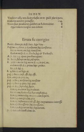 Errata sic corrigito