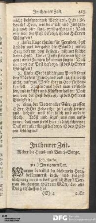 In theurer Zeit.