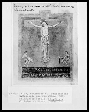Sakramentar und Graduale: Christus am Kreuz