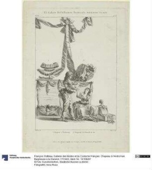 Gallerie des Modes et du Costume Français: Chapeau à l'Androman. Baigneuse à la Warwick. Y.Y.Y.403
