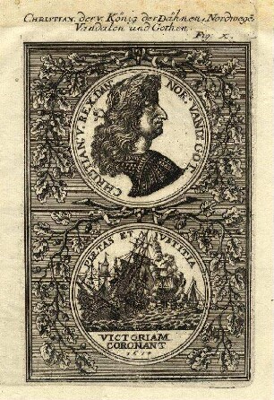 Bildnis von Christian V. (1646-1699), König von Dänemark