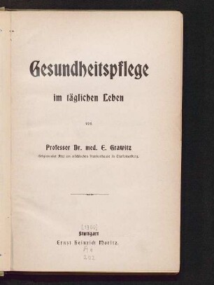 Gesundheitspflege im täglichen Leben