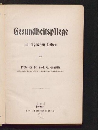 Gesundheitspflege im täglichen Leben