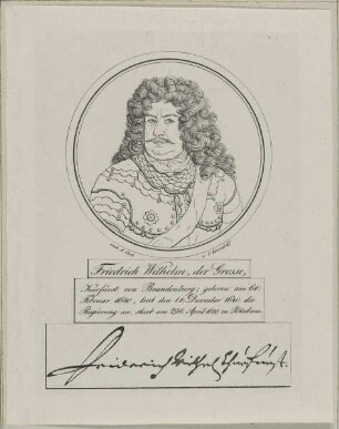 Bildnis des Kurfürsten Friedrich Wilhelm der Große von Brandenburg