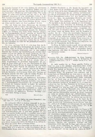 359-360 [Rezension] Ziegler, Adolf Wilhelm, Neue Studien zum ersten Klemensbrief