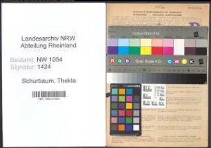 Entnazifizierung Thekla Schurbaum , geb. 05.03.1891 ()