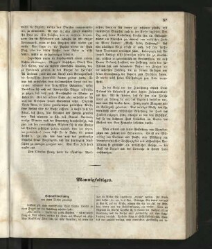 Mannigfaltiges.