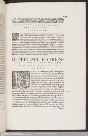 De Virginibus Velandis Liber