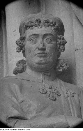 Detail der Stifterfigur Ekkehard im Naumburger Dom St. Peter und Paul