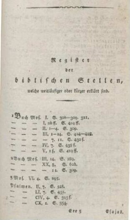 807-818 Register der biblischen Stellen, welche weitläufiger oder kürzer erklärt wurden